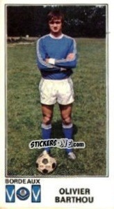 Sticker Olivier Barthou - Football France 1976-1977 n. 54 - Panini