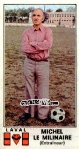 Sticker Michel Le Milinaire - Football France 1976-1977 n. 59 - Panini