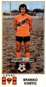 Sticker Branko Kostic - Football France 1976-1977 n. 62 - Panini