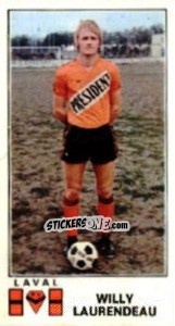 Sticker Willy Laurendeau - Football France 1976-1977 n. 72 - Panini