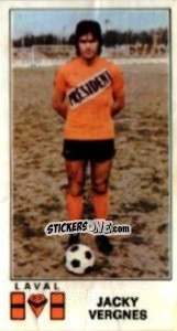Sticker Jacky Vergnes - Football France 1976-1977 - Panini