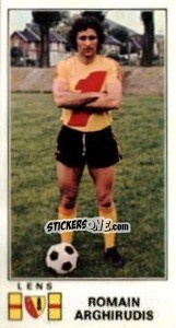 Sticker Romain Arghirudis - Football France 1976-1977 n. 87 - Panini