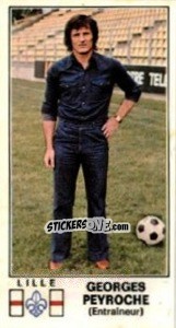 Sticker Georges Peyroche - Football France 1976-1977 - Panini