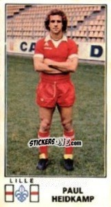 Sticker Paul Heidkamp - Football France 1976-1977 - Panini