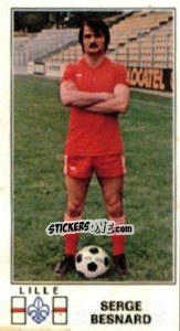 Sticker Serge Besnard - Football France 1976-1977 - Panini