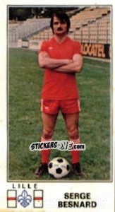 Figurina Serge Besnard - Football France 1976-1977 n. 101 - Panini
