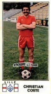 Sticker Christian Coste - Football France 1976-1977 - Panini