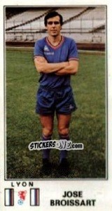 Cromo Jose Broissart - Football France 1976-1977 - Panini