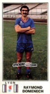 Cromo Raymond Domenech - Football France 1976-1977 - Panini