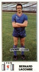 Sticker Bernard Lacombe - Football France 1976-1977 - Panini