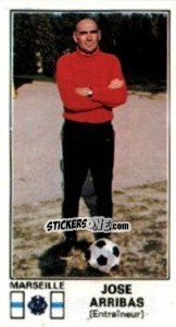 Sticker Jose Arribas - Football France 1976-1977 - Panini