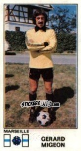 Sticker Gerard Migeon - Football France 1976-1977 n. 128 - Panini