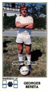 Sticker Georges Bereta - Football France 1976-1977 n. 136 - Panini
