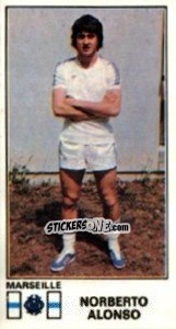 Sticker Norberto Alonso - Football France 1976-1977 n. 138 - Panini