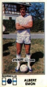 Figurina Albert Emon - Football France 1976-1977 - Panini