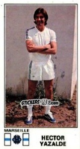 Sticker Hector Yazalde - Football France 1976-1977 - Panini