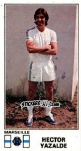 Figurina Hector Yazalde - Football France 1976-1977 - Panini