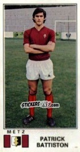 Figurina Patrick Battiston - Football France 1976-1977 - Panini