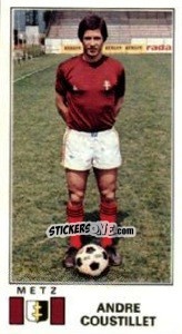 Cromo Andre Coustillet - Football France 1976-1977 n. 153 - Panini