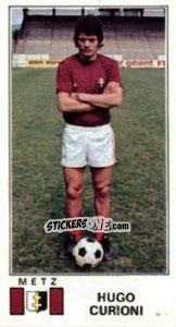 Sticker Hugo Curioni - Football France 1976-1977 - Panini