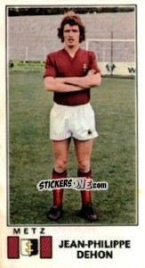 Cromo Jean-Philippe Dehon - Football France 1976-1977 - Panini