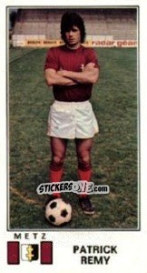 Sticker Patrick Remy - Football France 1976-1977 - Panini