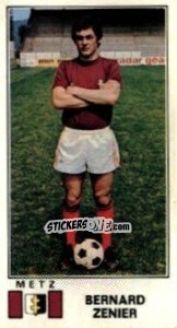 Cromo Bernard Zenier - Football France 1976-1977 - Panini