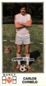 Sticker Carlos Curbelo - Football France 1976-1977 - Panini