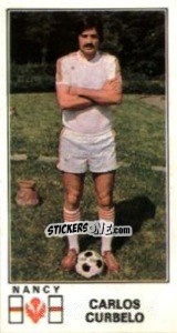 Sticker Carlos Curbelo - Football France 1976-1977 n. 165 - Panini