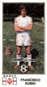 Sticker Francisco Rubio - Football France 1976-1977 - Panini