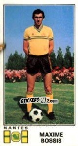 Cromo Maxime Bossis - Football France 1976-1977 - Panini