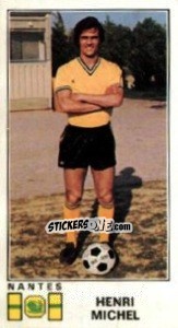 Figurina Henri Michel - Football France 1976-1977 n. 186 - Panini