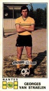 Sticker Georges van Straelen - Football France 1976-1977 - Panini