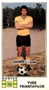 Sticker Yves Triantafilos - Football France 1976-1977 - Panini