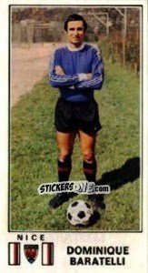 Sticker Dominique Baratelli - Football France 1976-1977 n. 196 - Panini