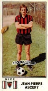 Cromo Jean-Pierre Ascery - Football France 1976-1977 - Panini