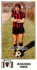 Sticker Jean-Noel Huck - Football France 1976-1977 - Panini