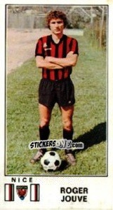 Sticker Roger Jouve - Football France 1976-1977 n. 206 - Panini
