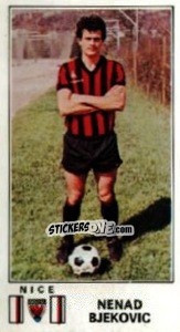 Sticker Nenad Bjekovic - Football France 1976-1977 - Panini