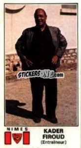Sticker Kader Firoud - Football France 1976-1977 n. 232 - Panini