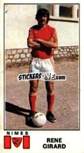 Sticker Rene Girard - Football France 1976-1977 - Panini