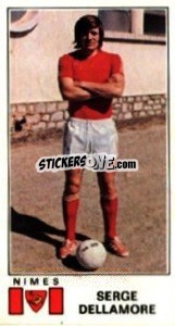 Sticker Serge Dellamore - Football France 1976-1977 n. 244 - Panini