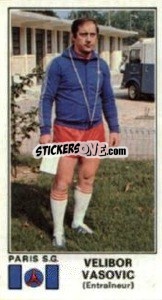 Cromo Velibor Vasovic - Football France 1976-1977 - Panini