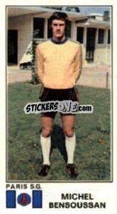 Cromo Michel Bensoussan - Football France 1976-1977 - Panini