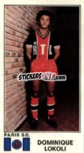 Sticker Dominique Lokoli - Football France 1976-1977 n. 254 - Panini