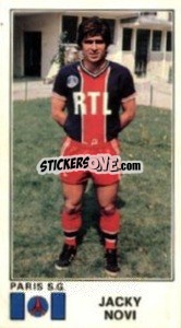 Sticker Jacky Novi - Football France 1976-1977 - Panini
