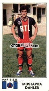 Sticker Mustapha Dahleb - Football France 1976-1977 - Panini