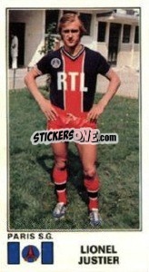 Figurina Lionel Justier - Football France 1976-1977 - Panini