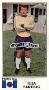 Sticker Ilija Pantelic - Football France 1976-1977 - Panini