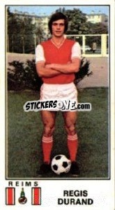 Sticker Regis Durand - Football France 1976-1977 - Panini